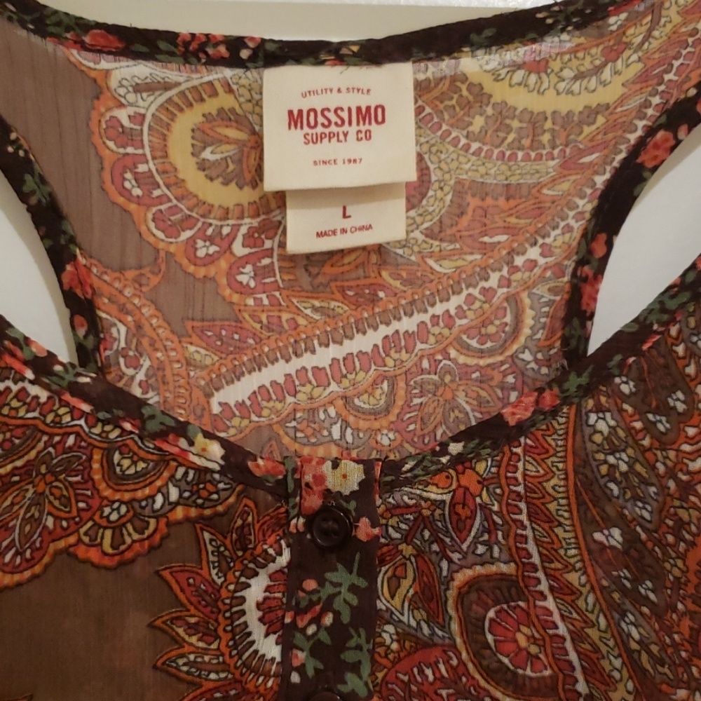 Mossimo Paisley Racerback Tank - Picture 2 of 4